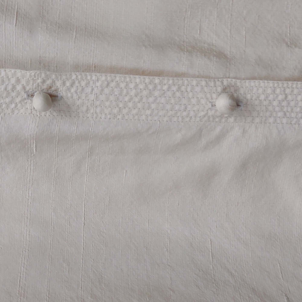 Dana Buchman Vintage All Silk Buttercream Yellow LS BU Asian Inspired Blouse - Picture 4 of 11